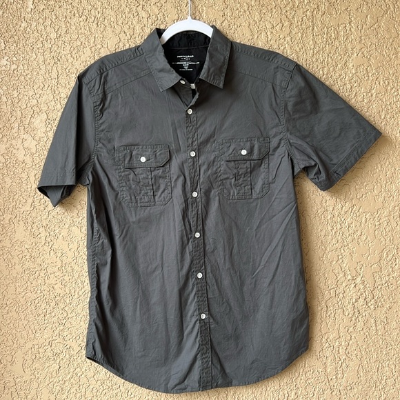 Paper Denim & Cloth Other - Paper Denim & Cloth Charcoal Advanced Stretch Slim Fit Button Down Size Large